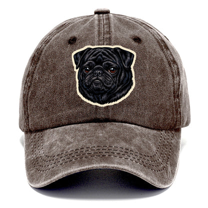 Black Pug Classic Cap – Brown