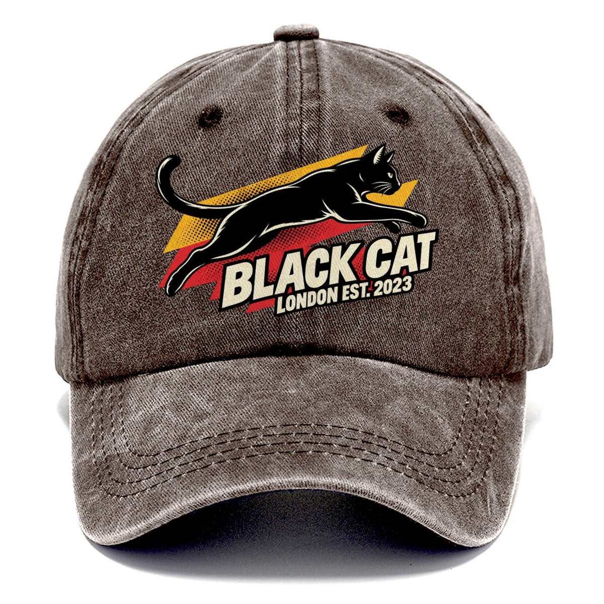 Black Cat London Pop Art Classic Cap – Brown