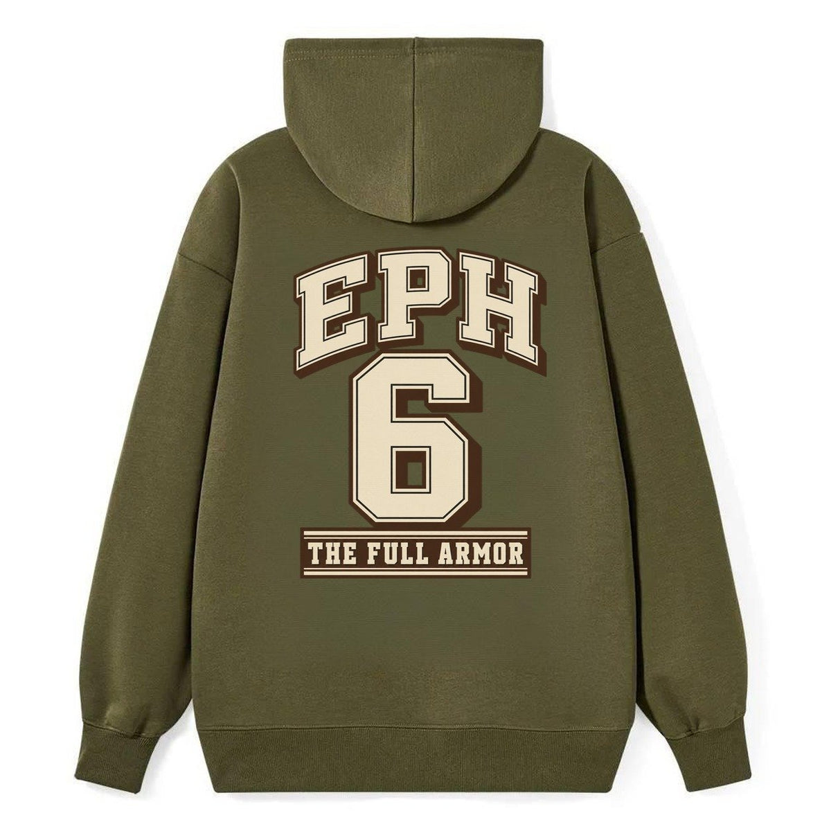Ephesians 6 Varsity Chapel Varsity Classic Pullover Hoodie – Armygreen