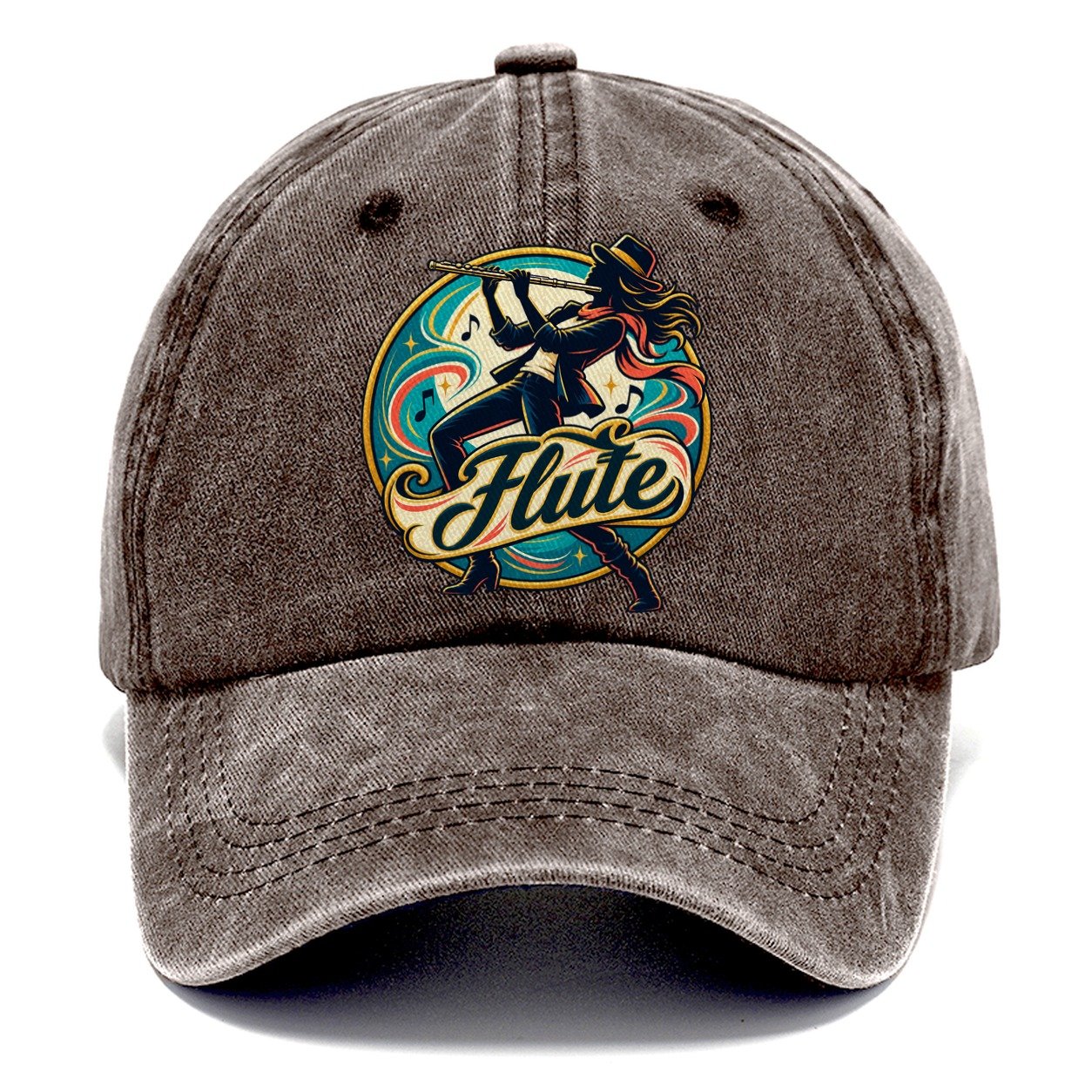 Flute Crest Music Instruments Classic Cap – Brown