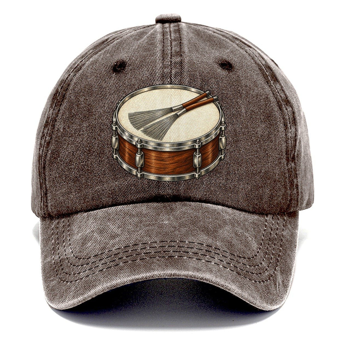 Snare With Resting Brushes Pastimes Companions Classic Cap – Brown