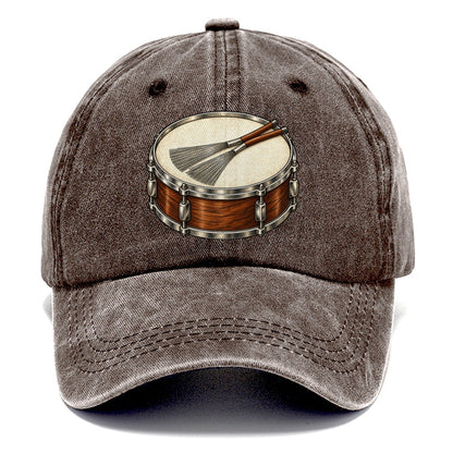 Snare With Resting Brushes Pastimes Companions Classic Cap – Brown
