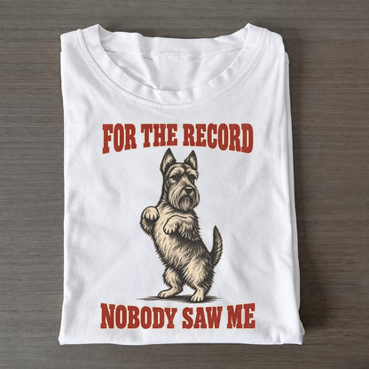 Scottish Terrier Dog Declarations Classic T-shirt – White