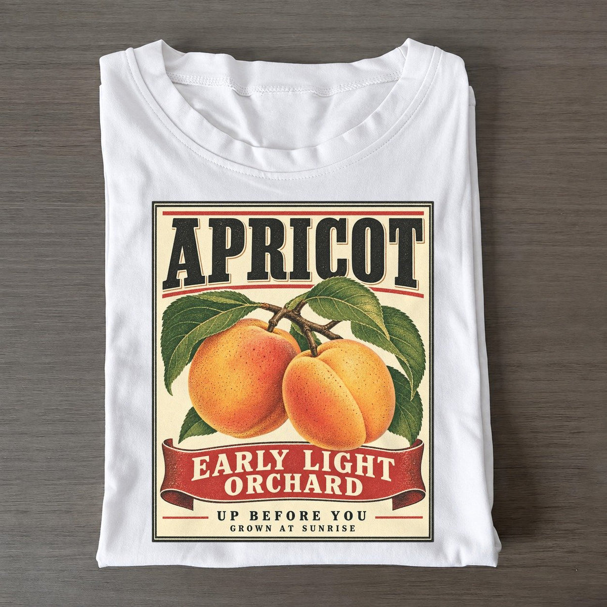 Apricot Orchard Crate Classic T-shirt – White