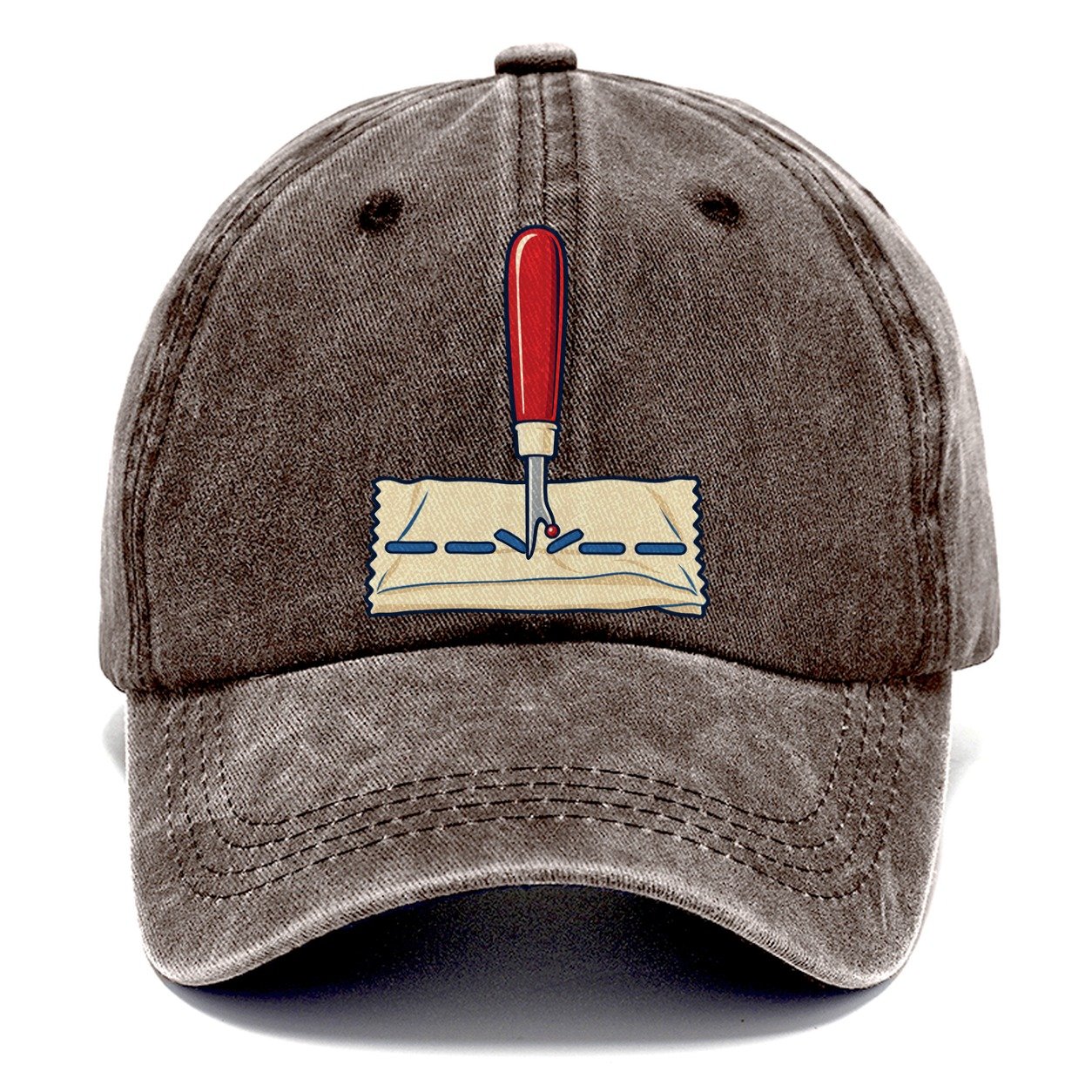 Seam Ripper Study Sewing And Quilting Classic Cap – Brown