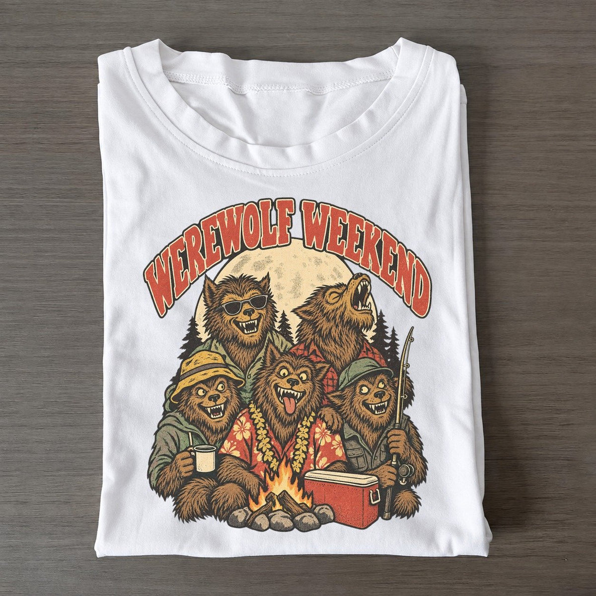 Werewolf Weekend Ghoul Mixer Classic T-shirt – White
