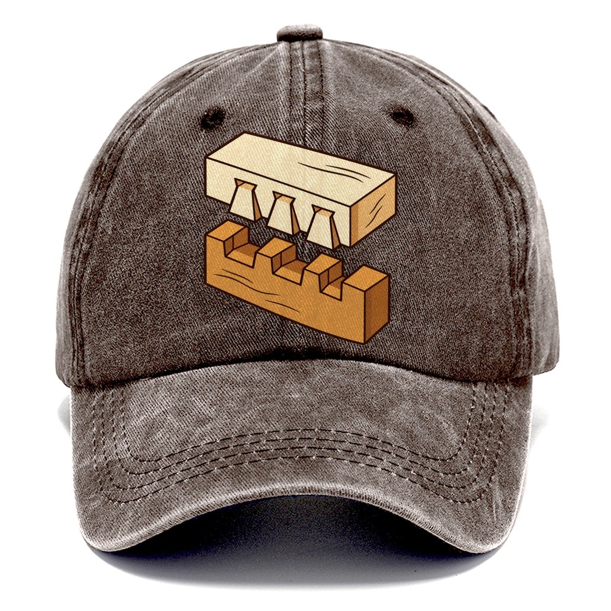 Dovetail Joint Study Woodworking Classic Cap – Brown