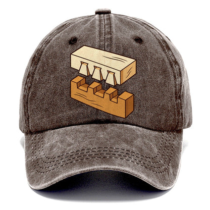 Dovetail Joint Study Woodworking Classic Cap – Brown