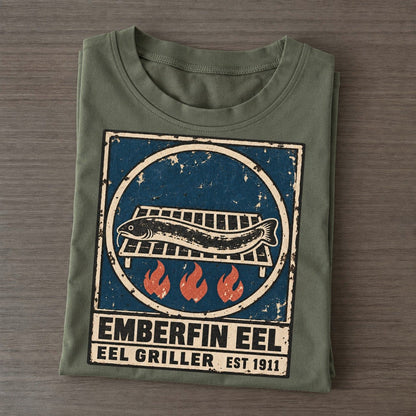 Emberfin Eel Griller Noren Trade Co Classic T-shirt – Army Green
