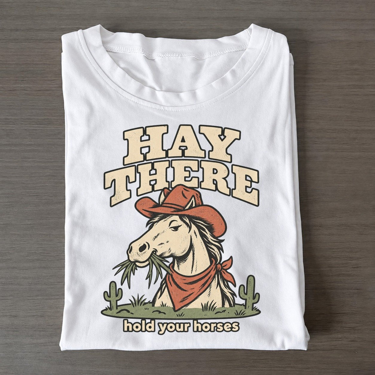 Hay There Cowboy Critters Classic T-shirt – White