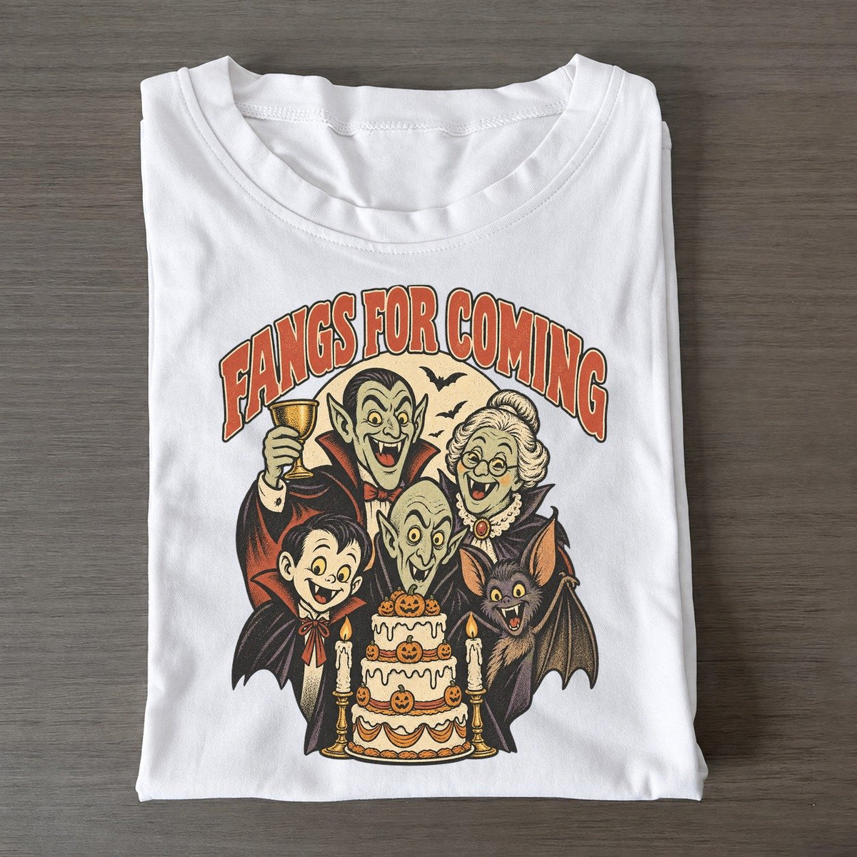 Fangs For Coming Ghoul Mixer Classic T-shirt – White