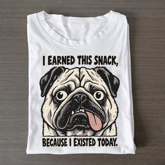 I Earned This Snack Feral Logic Classic T-shirt – White