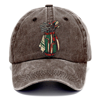 Bag And Clubs Stack Golf Life Classic Cap – Brown