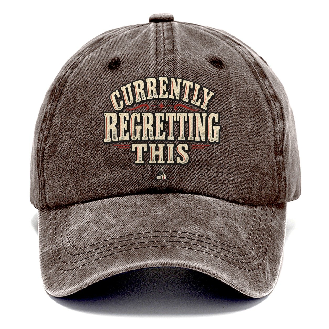 Currently Regretting This American Wit Classic Cap – Brown