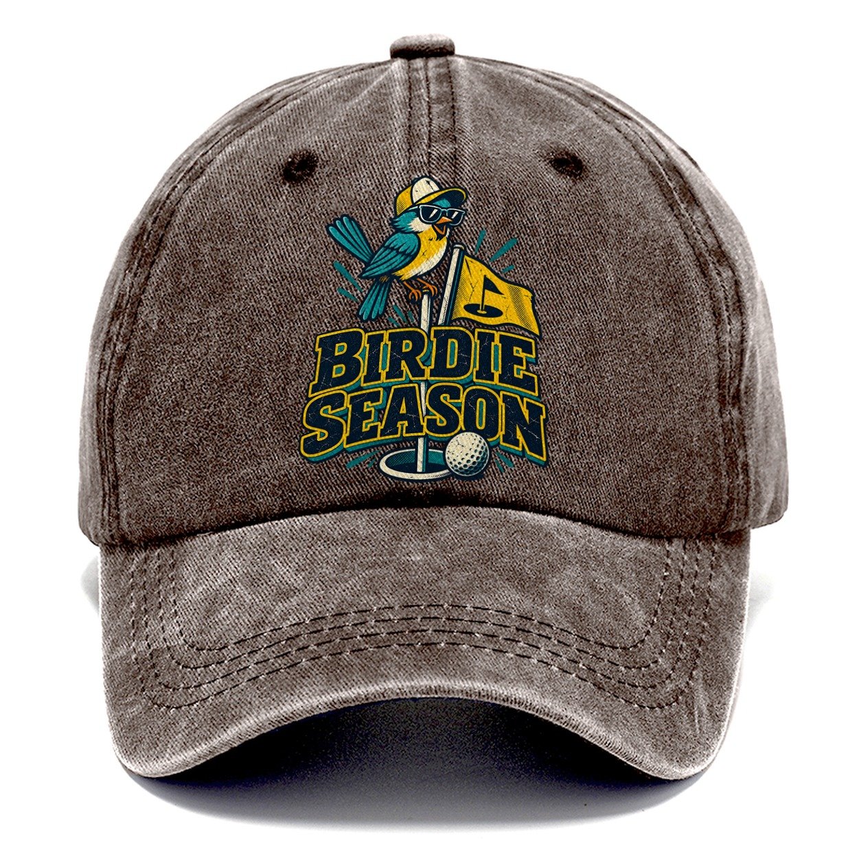 Birdie Season Golf Life Classic Cap – Brown