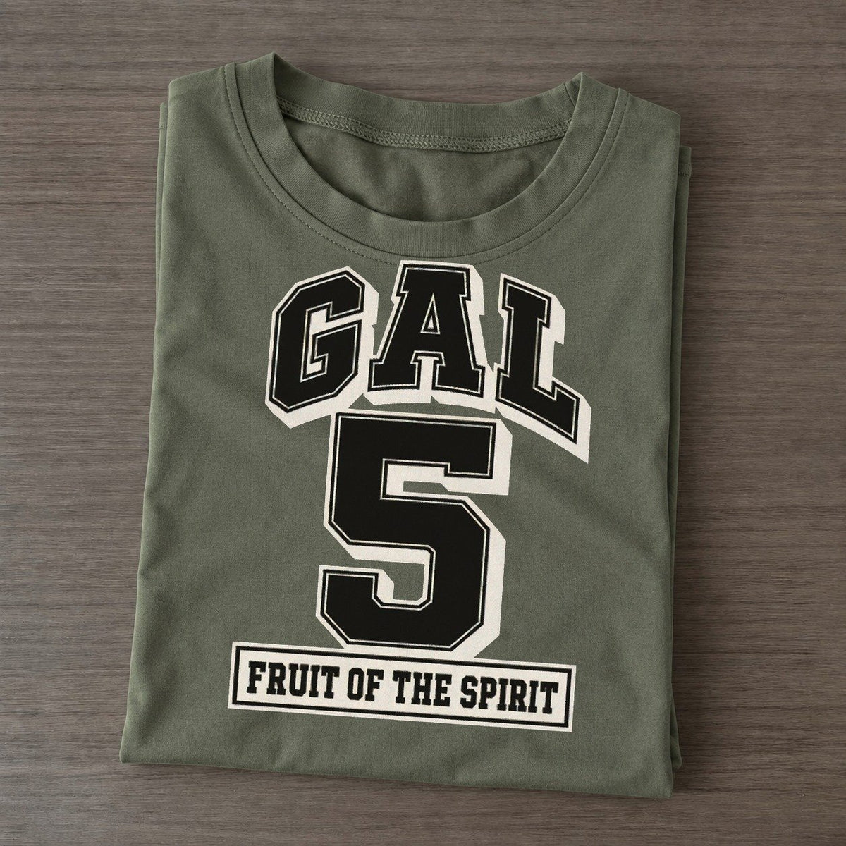 Galatians 5 Varsity Chapel Varsity Classic T-shirt – Army Green