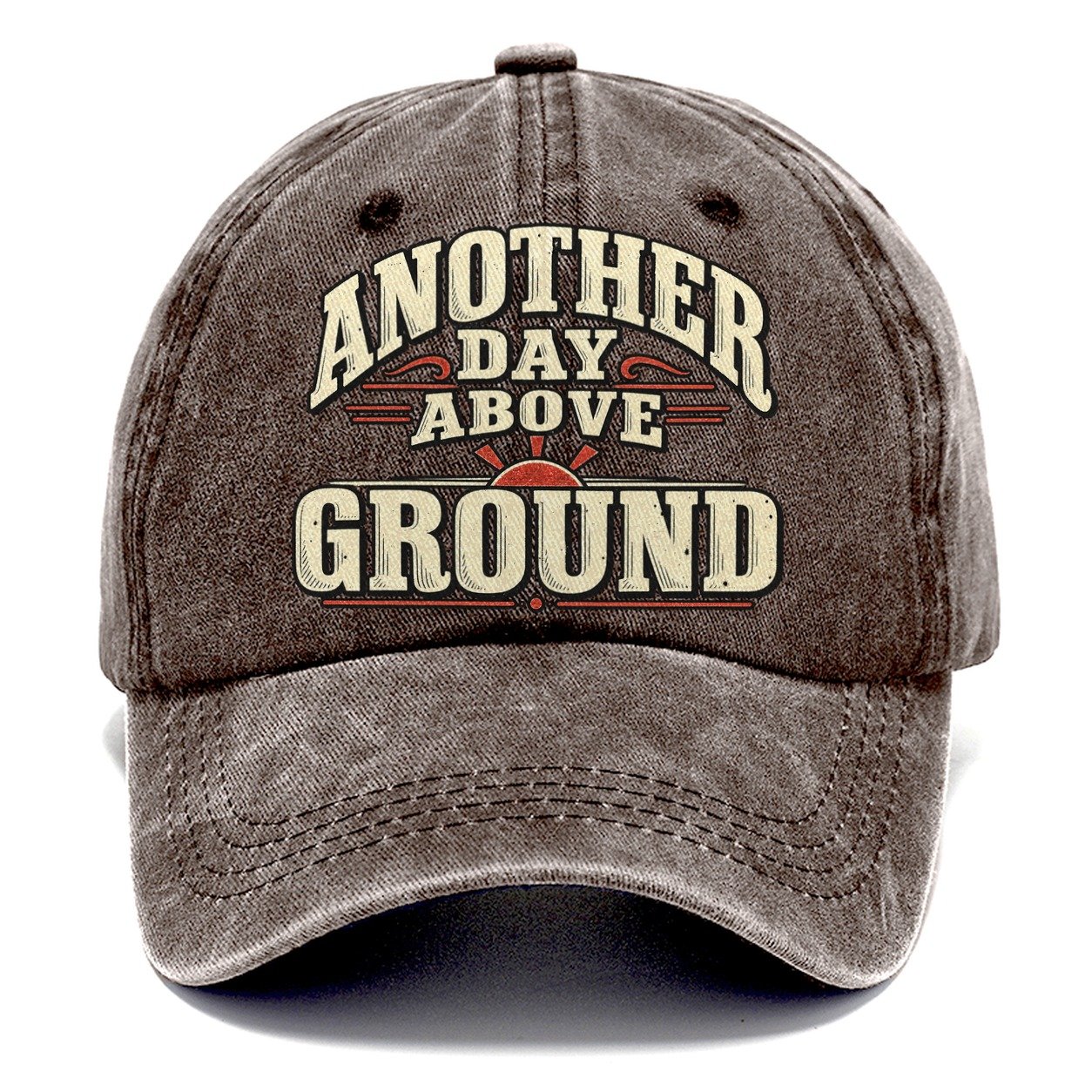 Another Day Above Ground American Wit Classic Cap – Brown