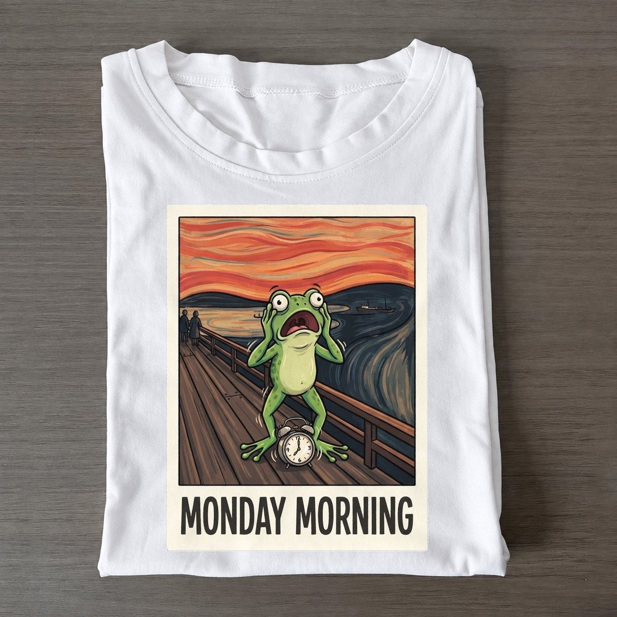 Frog Scream Monday Morning Scream Classic T-shirt – White
