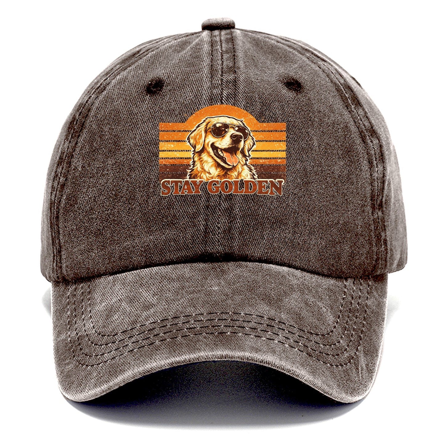 Stay Golden Retriever Classic Cap – Brown