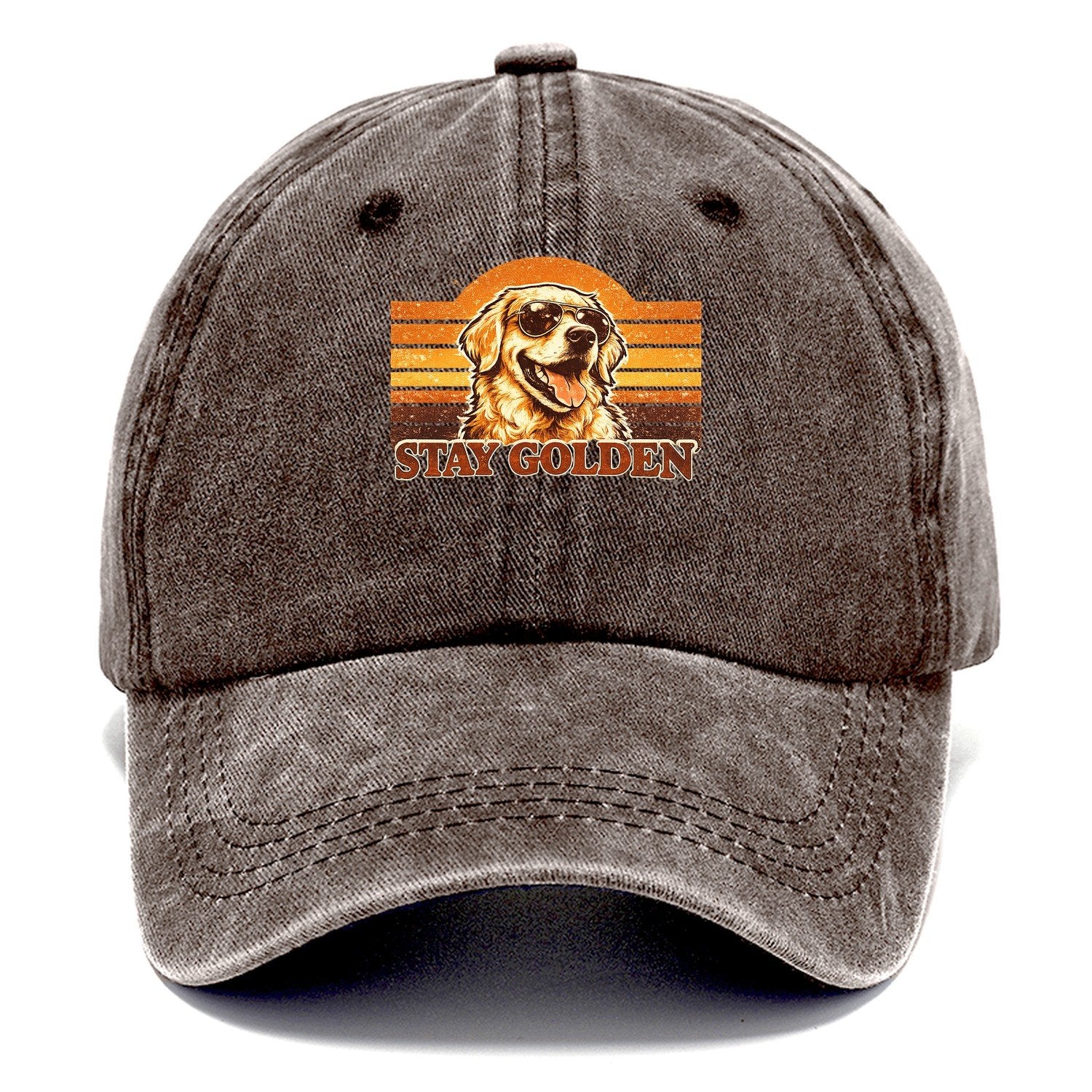 Stay Golden Retriever Classic Cap – Brown