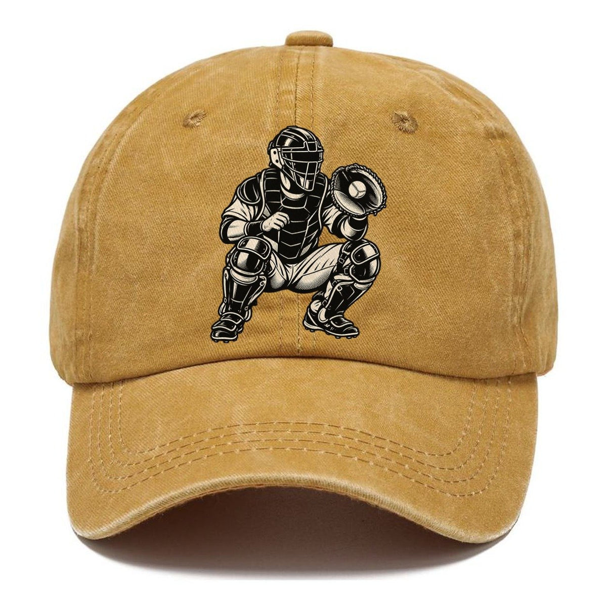 Baseball Catcher Receiving Global Sports Ink Figures Classic Cap – Golden Harvest