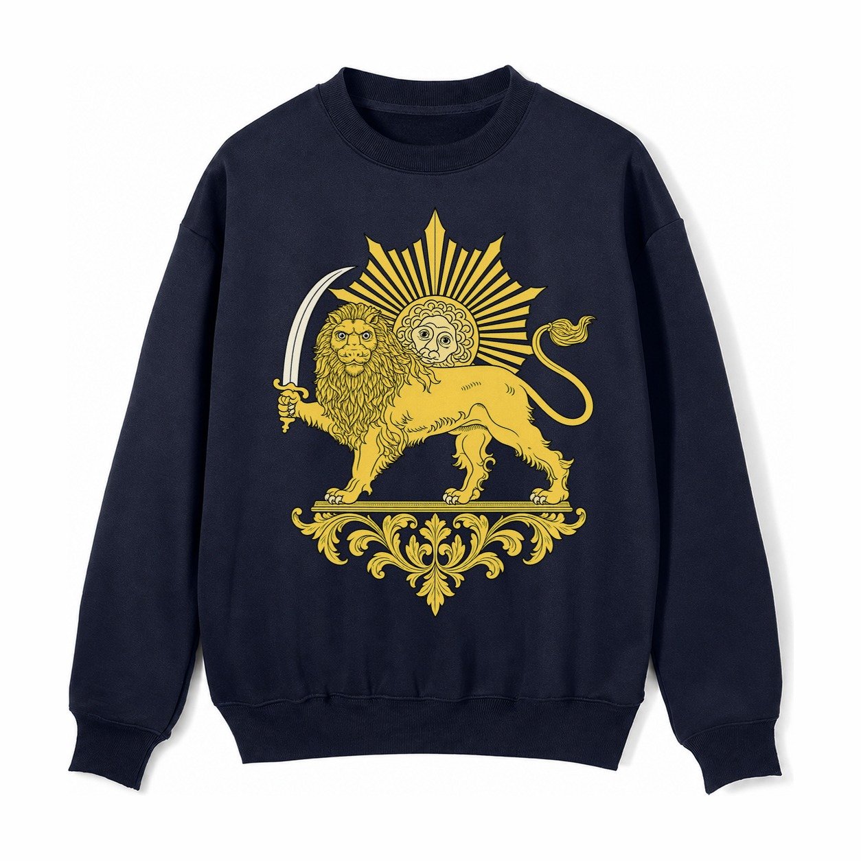 Shir O Khorshid Fleece Sweatshirt – Navy Blue