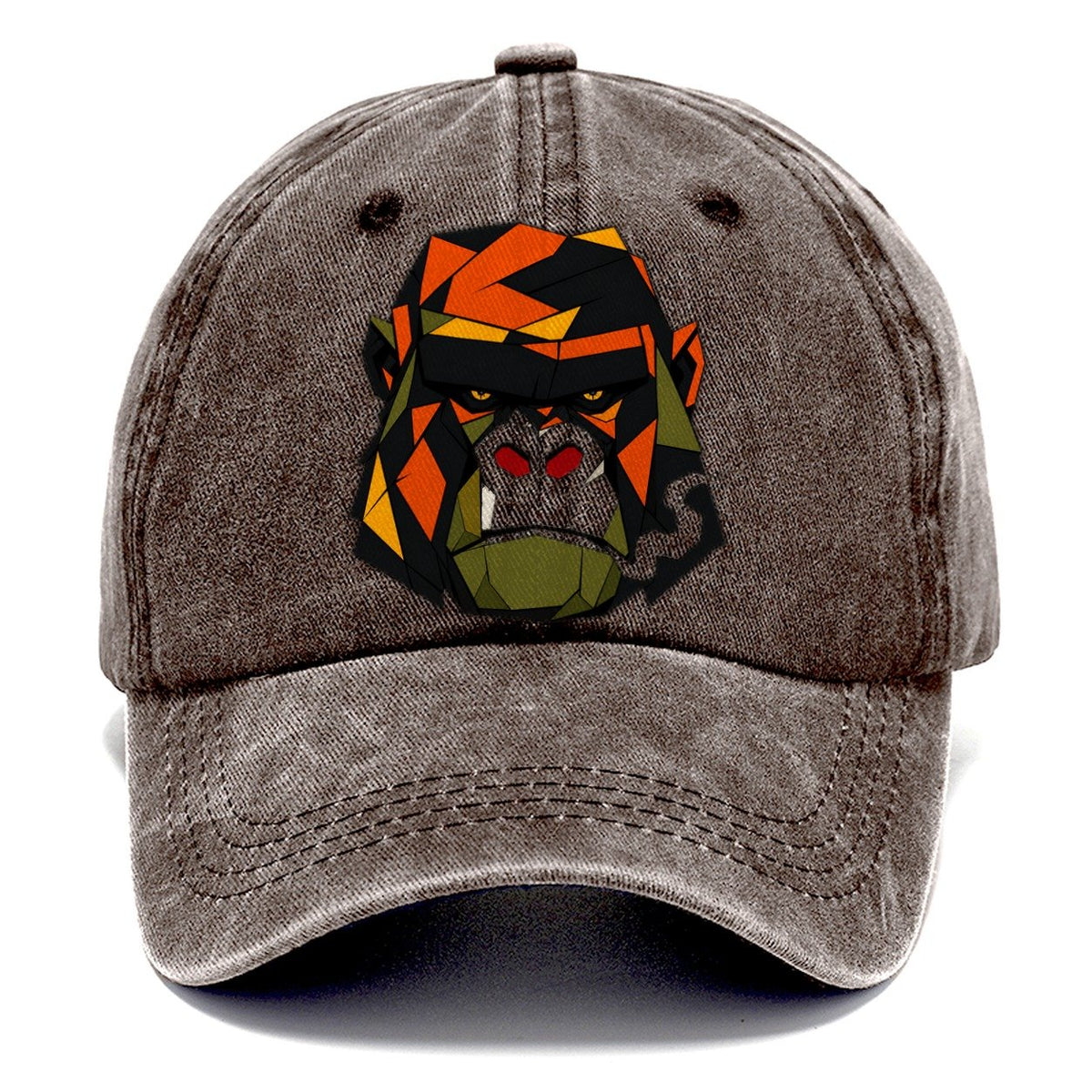 Gorilla Stare Frontal Classic Cap – Brown