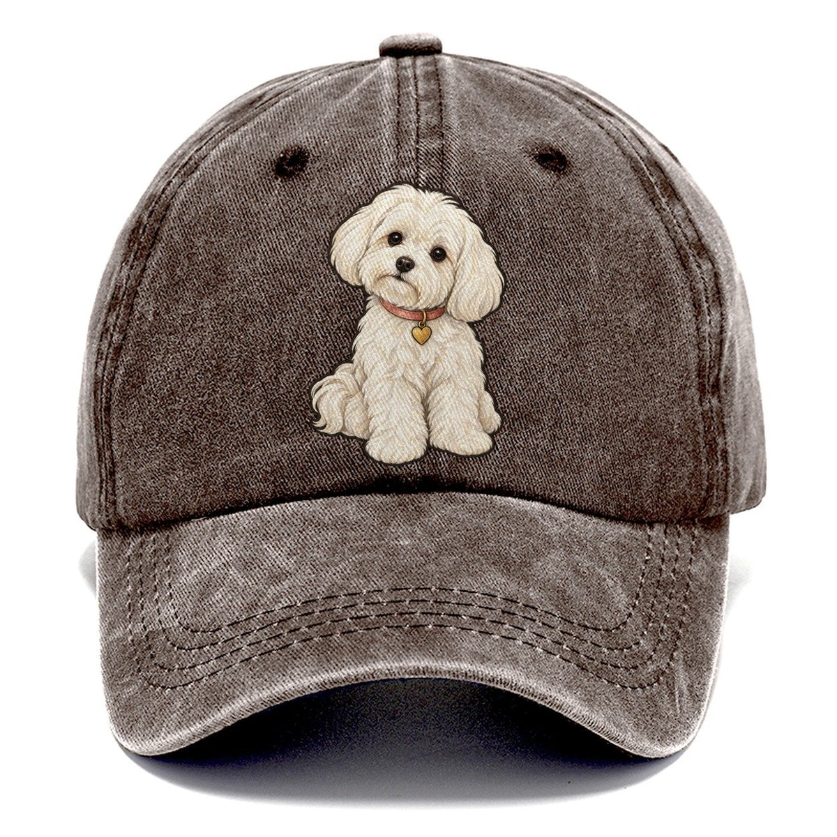 Maltese Heart Tag Fan Favorites Classic Cap – Brown