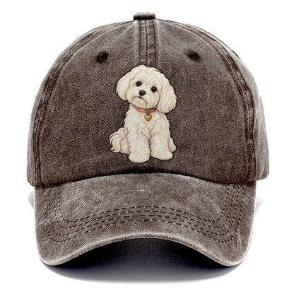 Maltese Heart Tag Fan Favorites Classic Cap – Brown