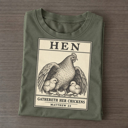 Hen Specimen Plate Creature Canticle Classic T-shirt – Army Green