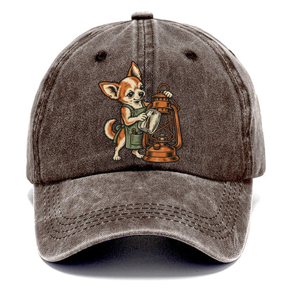 Chihuahua Lantern Mender Sundown Familiars Classic Cap – Brown