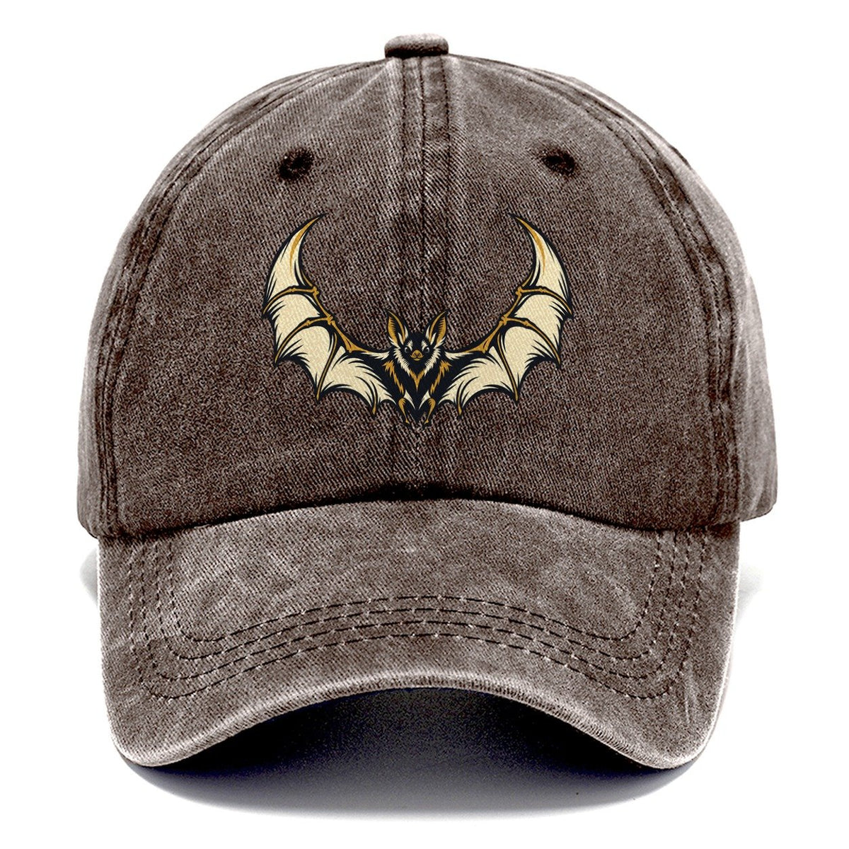 Bat Crescent Wings Sundown Familiars Classic Cap – Brown