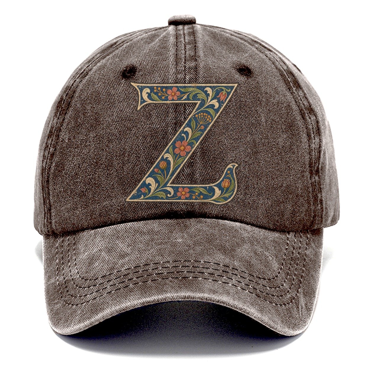 Wildflower Z Monogram Classic Cap – Brown