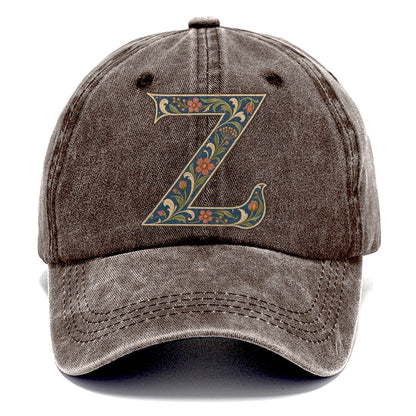 Wildflower Z Monogram Classic Cap – Brown