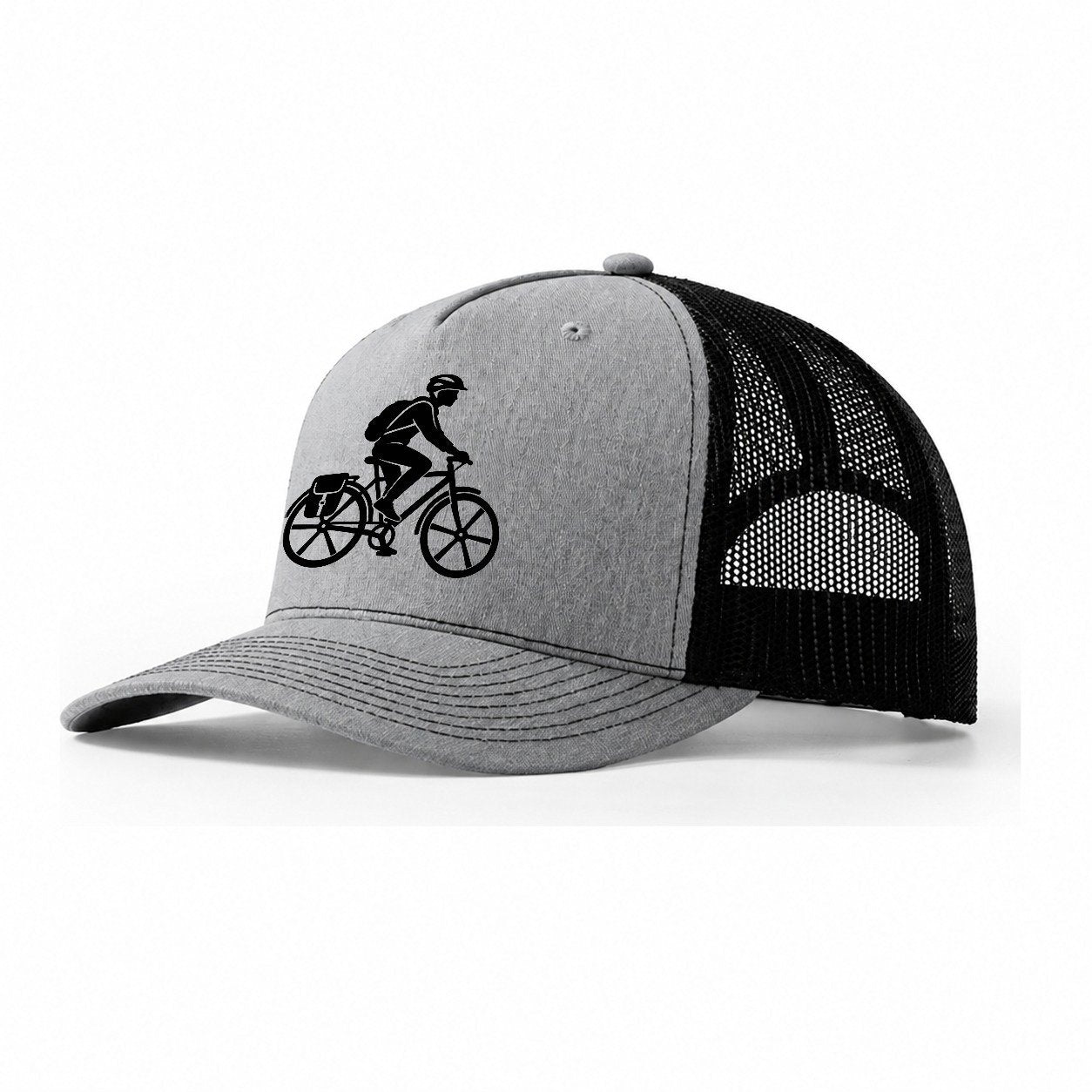 Dawn Bike Commuter Cycling Life Trucker Hat – Sport Grey Black