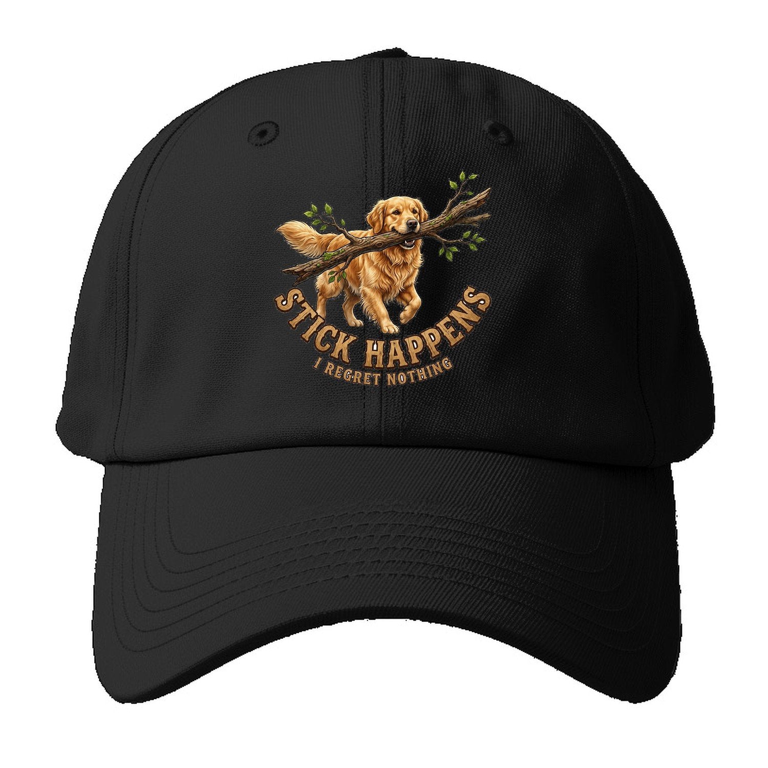 Stick Happens Baseball Cap – Black