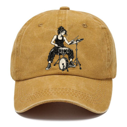 Drummer Compact Snare Cymbal Fill Global Music Ink Figures Classic Cap – Golden Harvest
