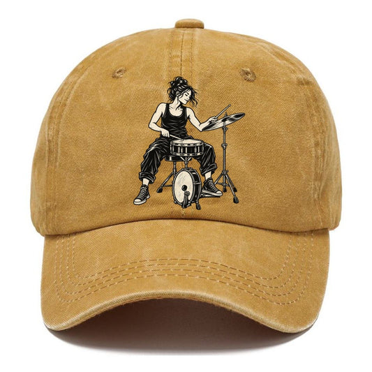 Drummer Compact Snare Cymbal Fill Global Music Ink Figures Classic Cap – Golden Harvest