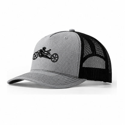 Handcycle Racer Cycling Life Trucker Hat – Sport Grey Black