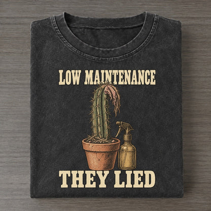 They Lied Botanical Warnings Vintage T-shirt – Black
