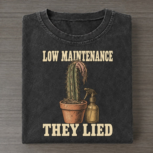 They Lied Botanical Warnings Vintage T-shirt – Black