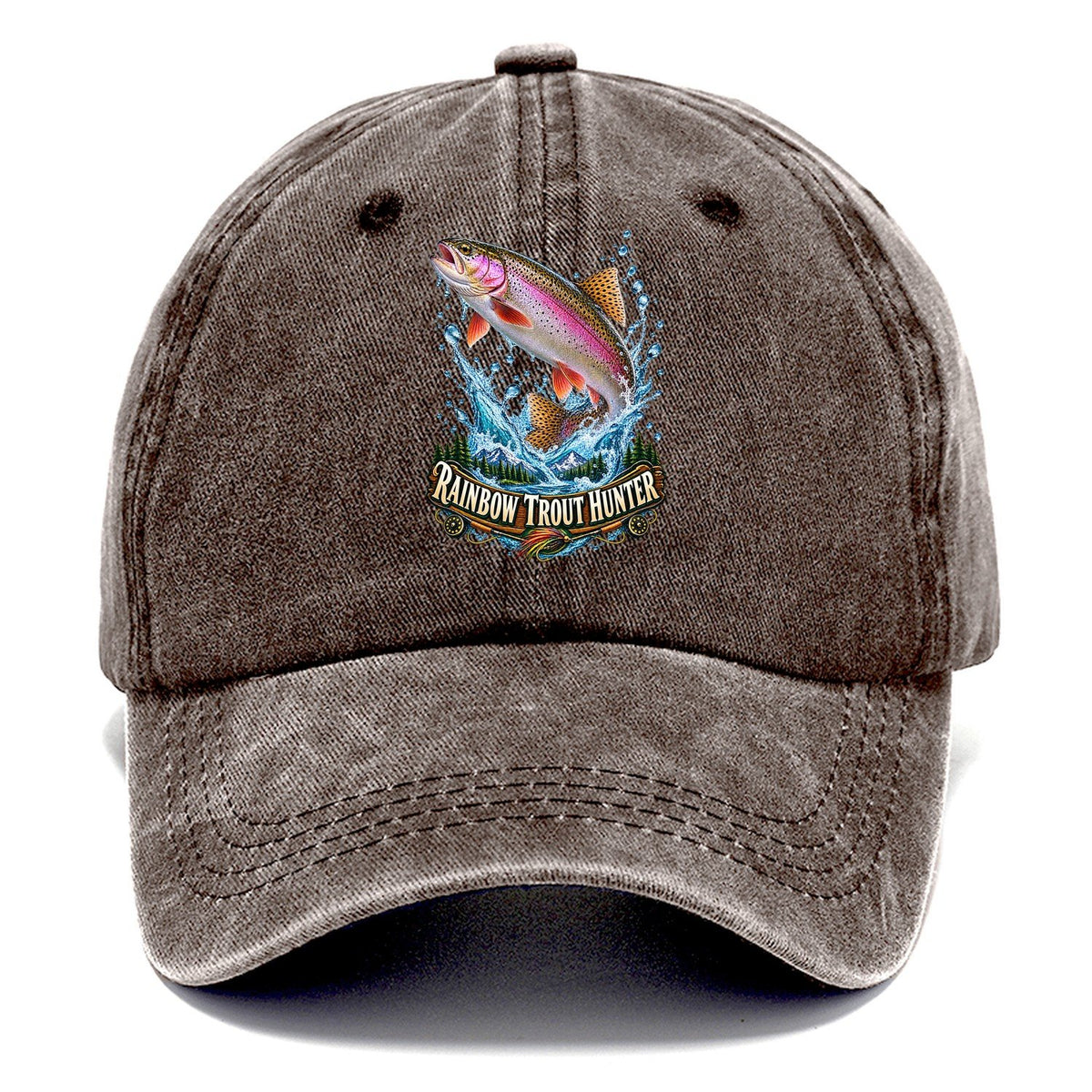 Rainbow Trout Hunter Classic Cap – Brown