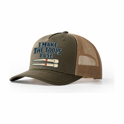 I Make The Tools I Use Blacksmithing Trucker Hat – Olive Khaki