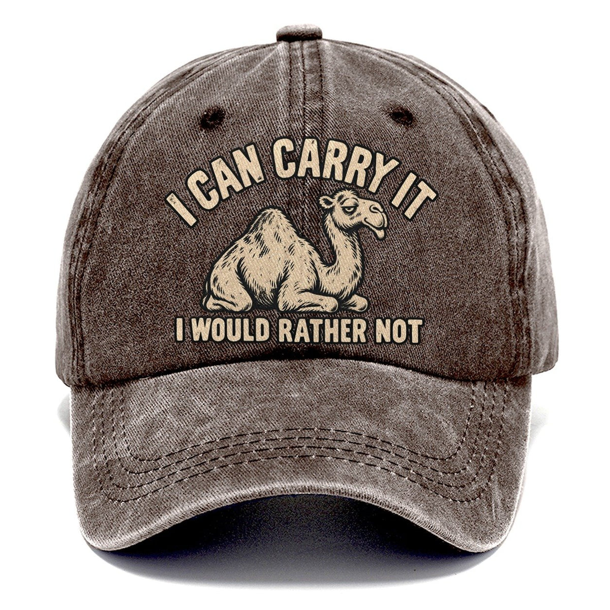 Camel Rather Not No Worm Club Classic Cap – Brown