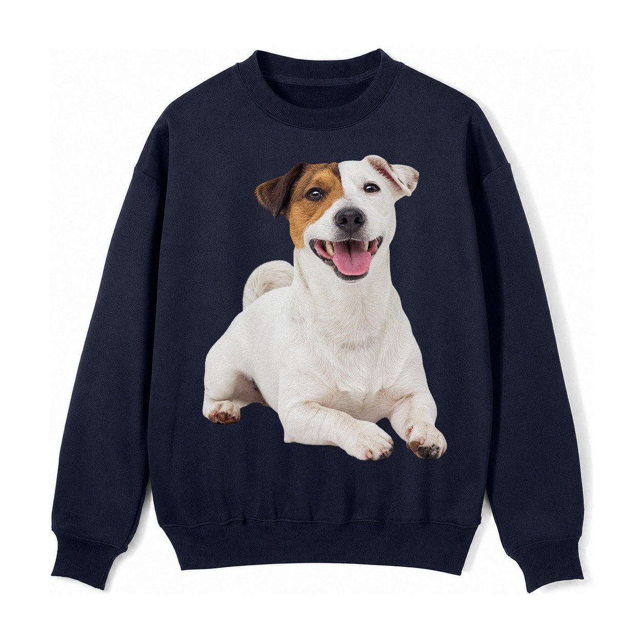 Jack Russell Terrier Dog Fleece Sweatshirt – Navy Blue