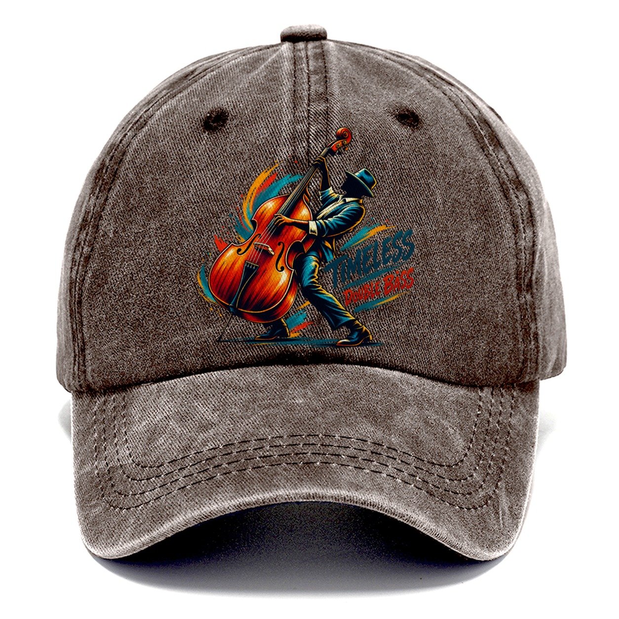 Timeless Double Bass Music Instruments Classic Cap – Brown