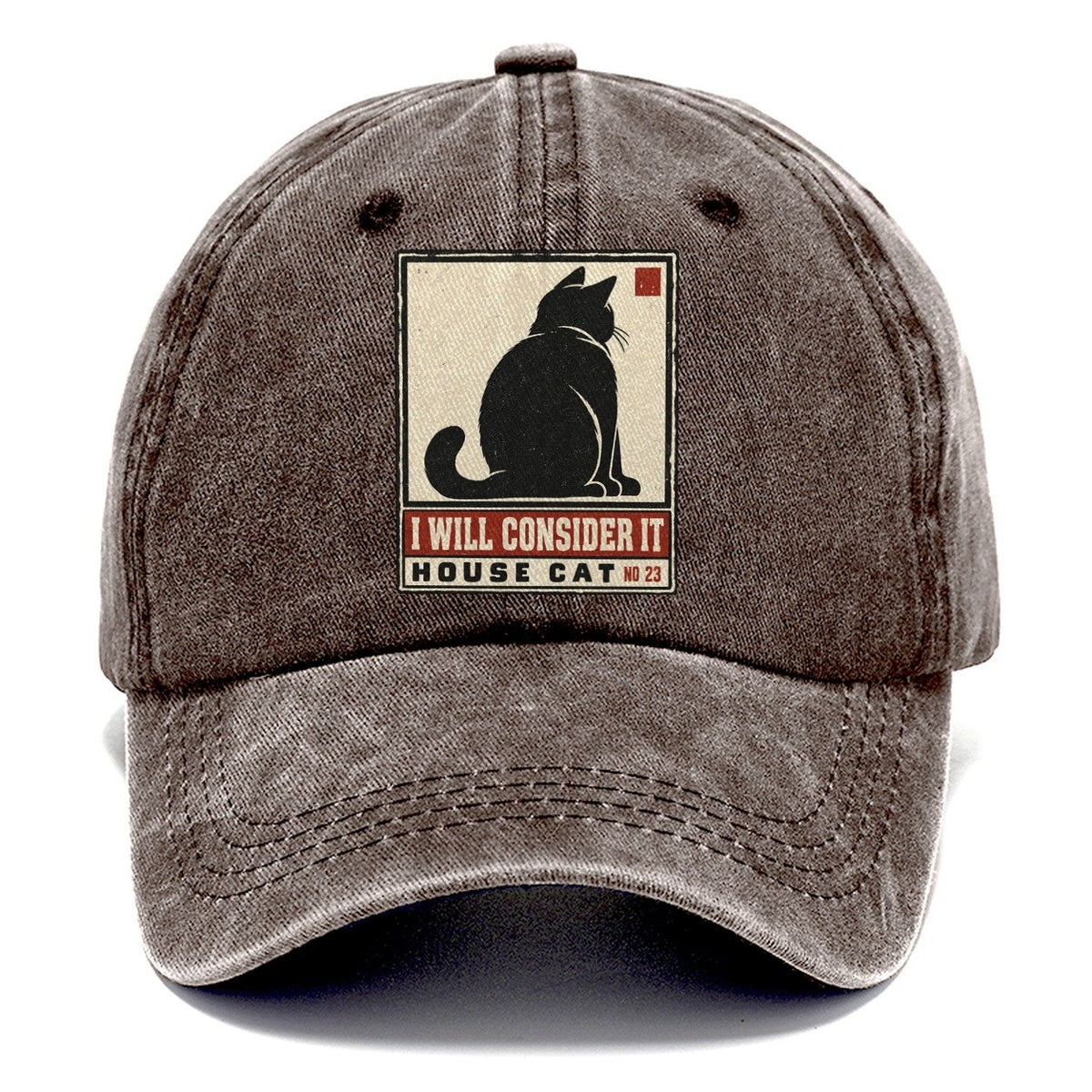 I Will Consider It Neko Says No Classic Cap – Brown