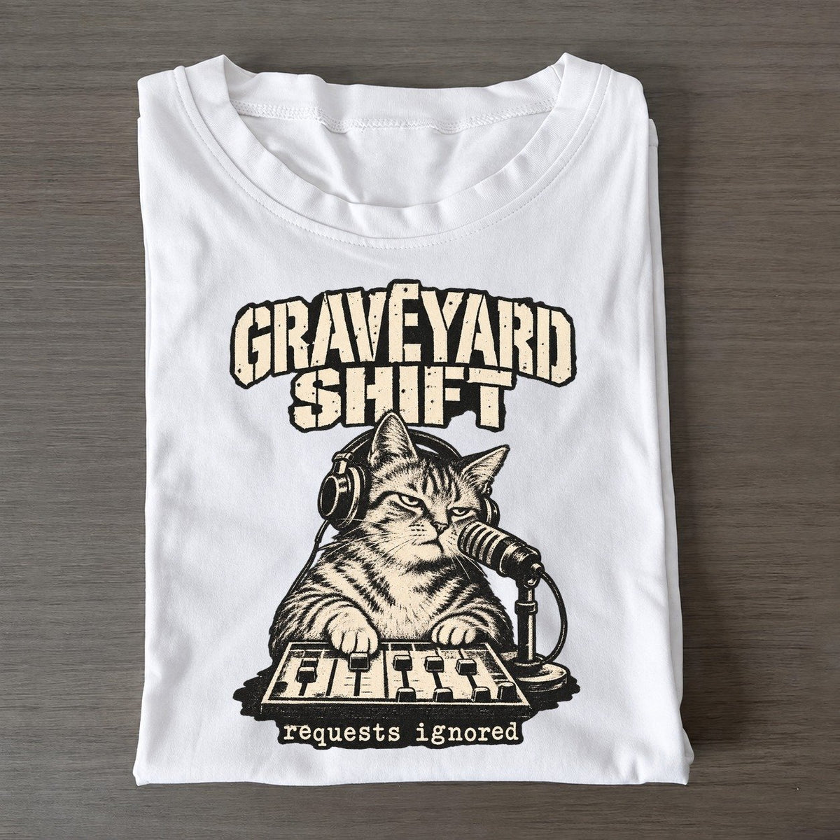 Radio Cat Alley Cat Records Classic T-shirt – White