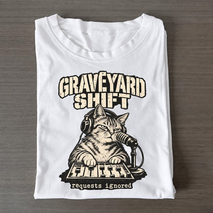 Radio Cat Alley Cat Records Classic T-shirt – White