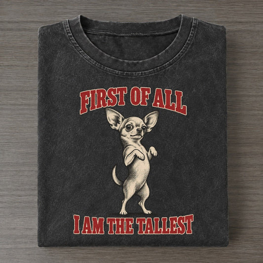 Chihuahua Dog Declarations Vintage T-shirt – Black